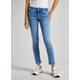 Slim-fit-Jeans PEPE JEANS "Jeans SLIM LW" Gr. 28, Länge 30, blau (lt powerfl w) Damen Jeans Röhrenjeans