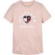 T-Shirt TOMMY HILFIGER "HILFIGER SEQUINS TEE S/S" Gr. 8 (128), pink (whimsy pink) Mädchen Shirts mit Pailletten