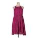 Torrid Casual Dress - High/Low: Pink Marled Dresses - Women's Size 1X Plus