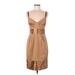 CATHERINE Catherine Malandrino Casual Dress: Brown Dresses - Women's Size 6