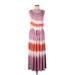 Knox Rose Casual Dress - Maxi: Purple Ombre Dresses - Women's Size Large