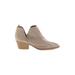 Universal Thread Ankle Boots: D'Orsay Chunky Heel Boho Chic Tan Print Shoes - Women's Size 10 - Almond Toe