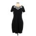 Talbots Casual Dress - Sheath: Black Solid Dresses - Women's Size Large Petite