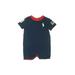 Ralph Lauren Short Sleeve Onesie: Blue Bottoms - Size 3 Month