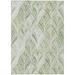 Green 168 x 120 x 0.19 in Area Rug - Bungalow Rose Leis Geometric Machine Woven Indoor/Outdoor Area Rug in Saga | Wayfair