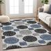 Blue;black;gray Rectangle 2'6" x 3'10" Area Rug - Langley Street® Malek Indoor/Outdoor Area Rug w/ Non-Slip Backing 46.0 x 30.0 x 0.19 in gray | Wayfair