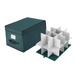 Rebrilliant Ornament Storage Box - Flip Top Organizer Cube w/ 24 Individual Compartments & Dividers, Nylon | 2.5 H x 18 W x 12.5 D in | Wayfair