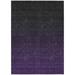 Gray 46 x 30 x 0.19 in Area Rug - Hokku Designs Quadier Ombre Machine Woven Indoor/Outdoor Area Rug in Purple | 46 H x 30 W x 0.19 D in | Wayfair