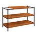 17 Stories Amedori 41.6" Console Table Wood/Metal in Black/Brown | 32.5 H x 41.6 W x 17.4 D in | Wayfair 8C751AE8AB074E7EBAE153628C6F6E60