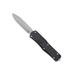 CobraTec Knives Medium FS-X Gen II OTF Folding Knife 3in Stonewashed D2 Steel Blade Dagger Non-Serrated Blade Black 8in MBLKFS-XGEN2DAGNS