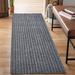 Gray 6' x 56' Area Rug - Ebern Designs Runner Rug Hallway Non Slip Rubber Back Custom Size As Carpet Doormat Throw Rug Grey Striped | Wayfair