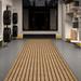 Brown 6' x 73' Area Rug - Ebern Designs Runner Rug Hallway Non Slip Rubber Back Custom Size As Carpet Doormat Throw Rug Dark Beige | Wayfair