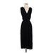 Gap Casual Dress - Wrap: Black Solid Dresses - Women's Size X-Small