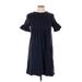 Anthropologie Casual Dress - Midi: Blue Solid Dresses - Women's Size Large