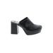 Zara Mule/Clog: Black Solid Shoes - Women's Size 38 - Round Toe