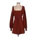 Free People Cocktail Dress - Sweater Dress: Burgundy Dresses - Women's Size Small