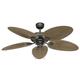 Casafan Deckenventilator Classic Outdoor Bronze / Palme Palme / Bambus / Geflecht 132