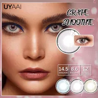 Uyaai farbige Kontaktlinsen für Augen 1 Paar Farb kontaktlinsen Smoothie Farb linsen Augenkontakte
