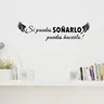 Citazioni spagnola adesivi murali se puoi sognatarlo puoi farlo espressioni motivazionali adesivi