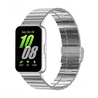 Metallarmband für Samsung Galaxy Fit 3, Edelstahl-Uhrenarmband für Galaxy Fit 3, Armband für Samsung Image