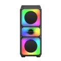 Altoparlante Bluetooth esterno super grande RGB Karaoke Subwoofer a doppio corno Colonna wireless portatile Il suono dei bassi supporta FM/TF