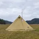 4-6 People Tipi Hot Tent with Stove Jack Camping Pyramid Teepee Tent for Camping Backpacking Hiking