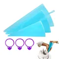 6pcs/Set Piping Pastry Bags Reusable Piping Silicone Icing/Frosting Diy Professional Cake Decorating