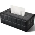 PU Leather Home / Office / Car Cosmetic Tissue Box Cover Napkin Handkerchief Holder Case 25 x 14 x