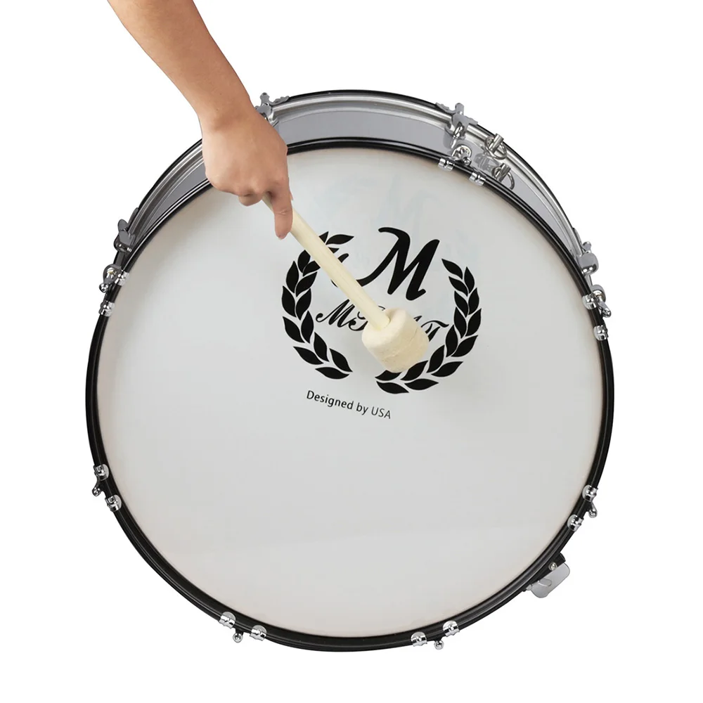 Bass Drum Mallet Drum Sticks Wollfilz Kopf Snare Drumsticks Percussion Drum Teile Musik Instrument Zubehör Mit Holz Griff Image
