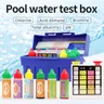 Pool Wasser Testkit Chlor pH Brom Alkali nit Säure Nachfrage 5-Wege-Testkit Inspektion Flüssig