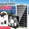 Solar Panel Powered Fan Ventilator 5V 30W Solar Panel Ladebrett Solar Powered Fans Lüftung