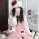 Hello Kitty Sanurgente Robe Pyjama pour femme vêtements de détente chauds épais vêtements de