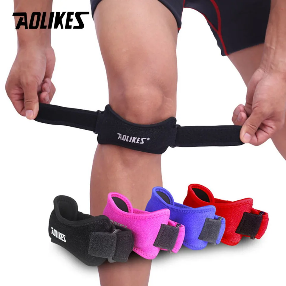 Sangle de soutien du tendon rotulien réglable, 1 pièce, coussinets de soutien du genou pour la course à pied, le basket-ball, le Sport de plein air