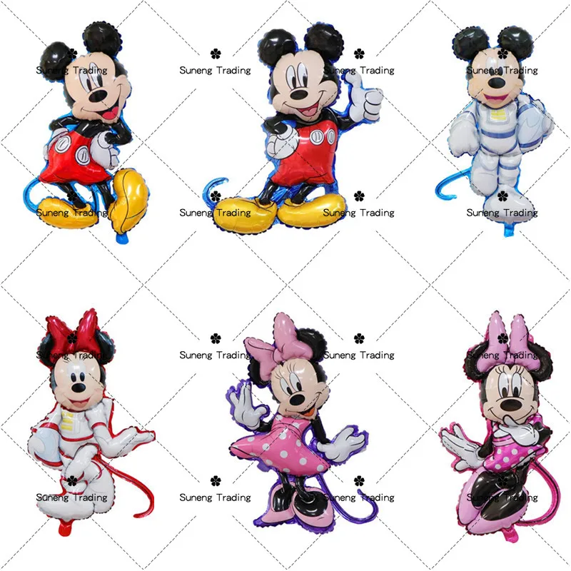 Mickey Minnie Maus Luftballons Disney Cartoon Folie Ballon Baby Dusche Geburtstags feier Dekorationen Kinder klassische Spielzeug Luft Geschenk Image