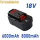 Pour Black & Decker 18V 6000mAh/8000Ah A18 A1718 A18NH user ins B18 HPB18-OPE FS1800CS FS1800D