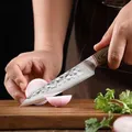 Ensemble de couteaux de cuisine en acier inoxydable avec manche en bois couteau à désosser couteau