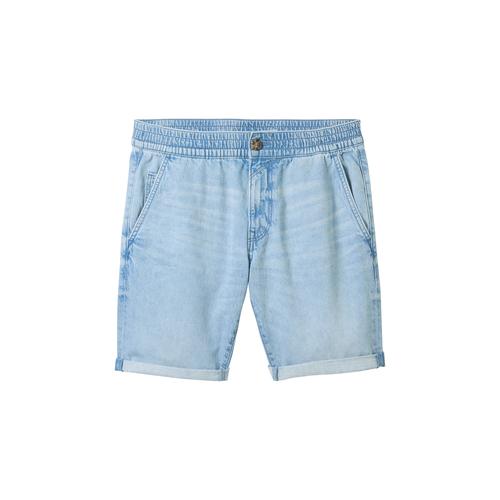 TOM TAILOR DENIM Herren Regular Jeans Shorts, blau, Uni, Gr. XXL