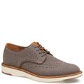 Johnston & Murphy Upton Knit Wingtip - Mens 8 Grey Oxford Medium