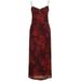 Kourtney Floral-print Georgette Midi Dress - Red - Reformation Dresses