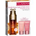 CLARINS GESICHTSPFLEGE Seren Double Serum Light Texture & Multi-Active Set Double Serum Light Texture 50 ml + Jour Crème Toutes peaux 15 ml + Nuit Crème Toutes peaux 15 ml + Double Serum Eye 0,9 ml