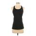 Nike Active Tank Top: Black Solid Activewear - Women's Size Small