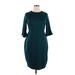 Old Navy Casual Dress - Midi: Teal Solid Dresses - Women's Size 1X Plus