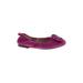 Taryn Rose Flats: Purple Solid Shoes - Women's Size 6 1/2 - Almond Toe