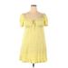 SO Casual Dress - A-Line: Yellow Dresses - Women's Size 2X-Large