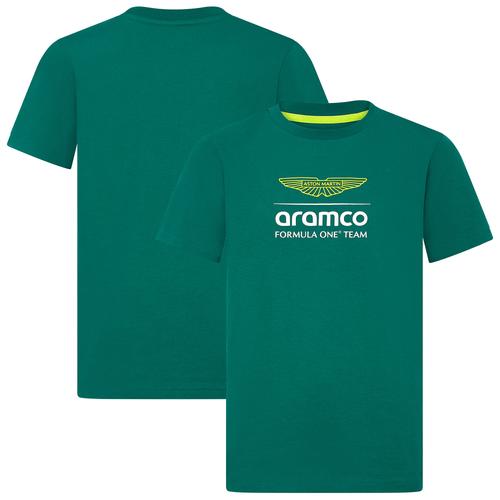 Aston Martin Aramco F1 Logo T-Shirt - Green Kids