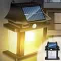 Cevemin Solar Outdoor Garden Light Body Sensor Home Indoor and Outdoor Lighting Rain Led Street Light Super Bright Solar Security Flood Lights Outdoor for Outside Garden Yard Path