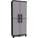 Keter Storage Cabinet with Doors and Shelves-Perfect for Garage and Basement Organization Grey 12 Sq Ft