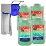 Zep Reach Industrial Strength Hand Cleaner and Zep D-4000 Hand Soap Dispenser - 1 Gal (Case of 4) - 92524 - Removes Stubborn Shop Soils