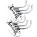 2Pcs Swivel Coat Hat Hook Triple Swivel Hooks Wall Mounted Three Swing Clothes Hanger for Bathroom Kitchen Bedroom