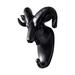 Bjutir Creative Non-Punch Coat Hook Sticky Hook Decorative Hook Creative Animal Head Wall Hanging Deer Head Hook Black